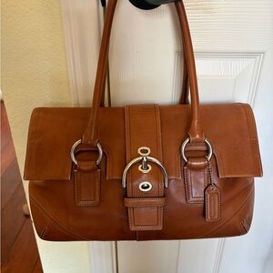 Vintage Coach Soho Hampton Satchel Leather Handbag